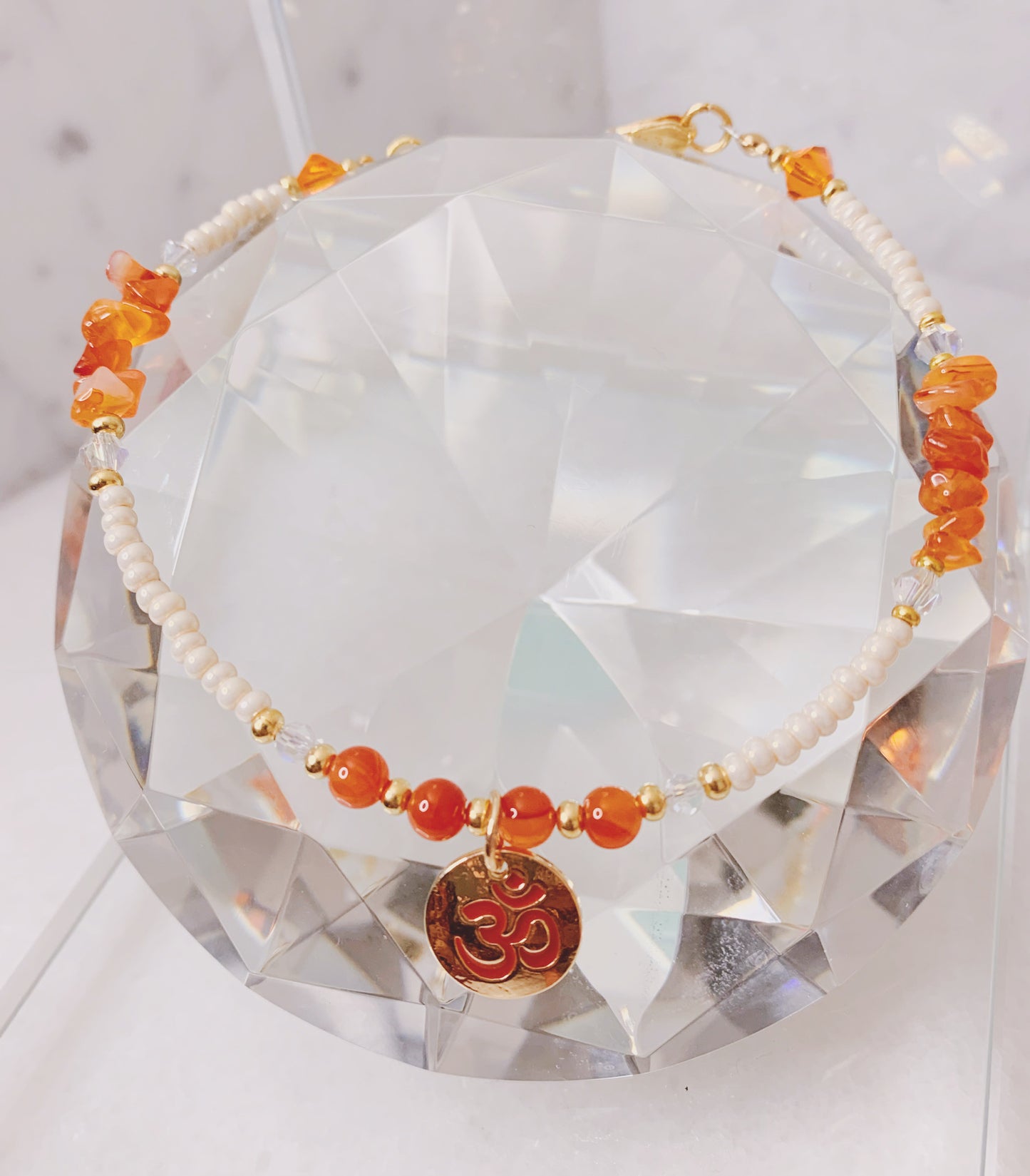 Carnelian Custom Anklet