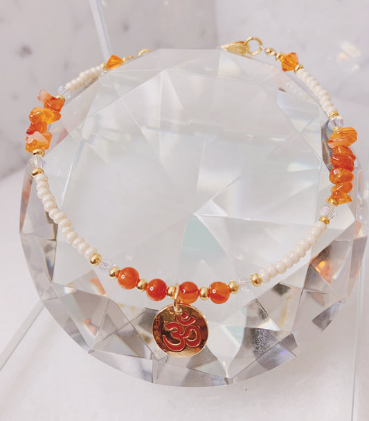 Carnelian Custom Anklet