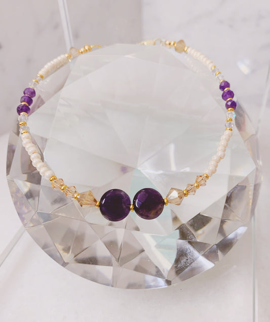 Amethyst Queen Anklet